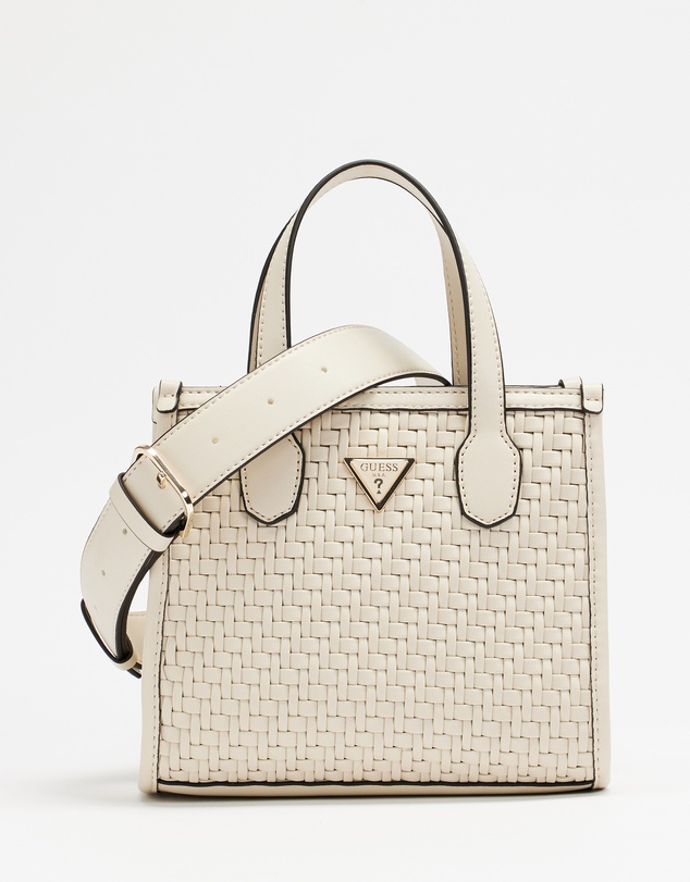 GUESS - Silvana Woven Mini Tote Bag