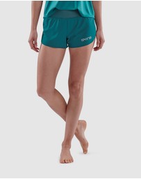 SKINS - SKINS Compression Series-3 Women's Run Shorts Teal Running Activewear