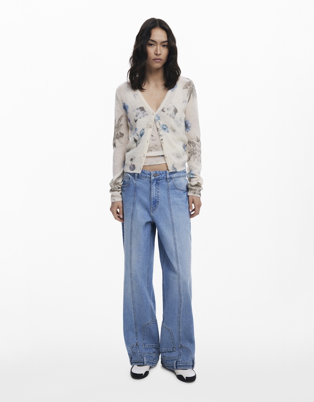 Desigual - Straight Jeans With Inverted Effect