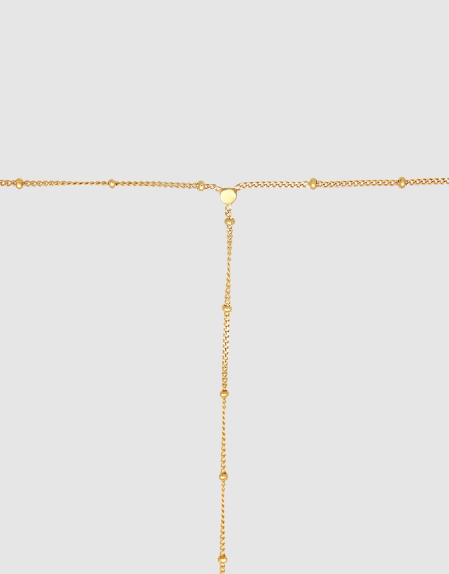 Elli Jewelry - Jewelry Accessories Waist Chain Neck Belly Ball Trend in 925 Sterling Silver Gold Plated