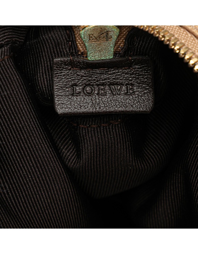 Pre-Loved by Azura Reborn - Pre-Loved loewe Structured Leather Top Handle Handbag Everyday Essential Accessory