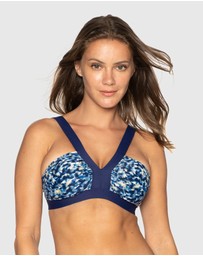 Nip Tuck Swim - Navy Episodic Martha Bikini Top