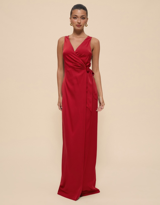 CHANCERY - Lani Sleeveless Wrap Maxi Dress