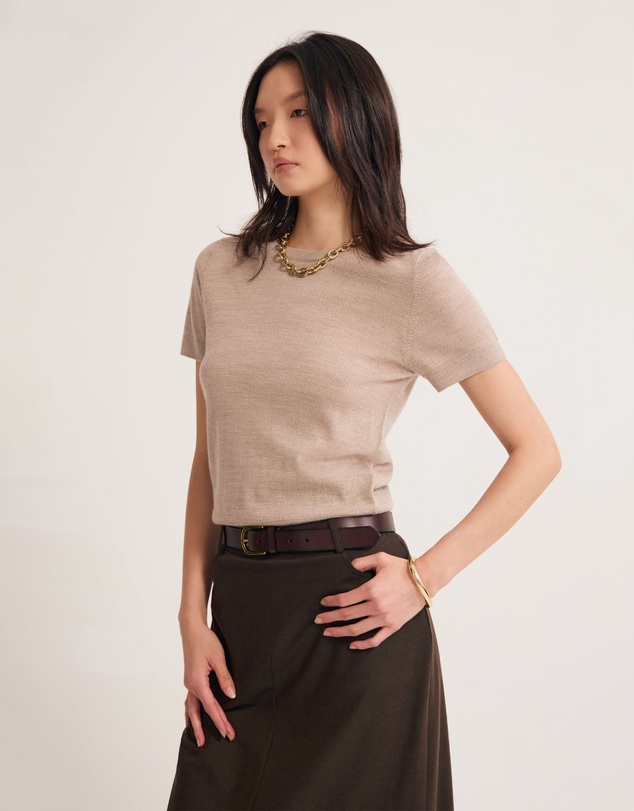 Oxford - Grace Short Sleeve Merino Knit