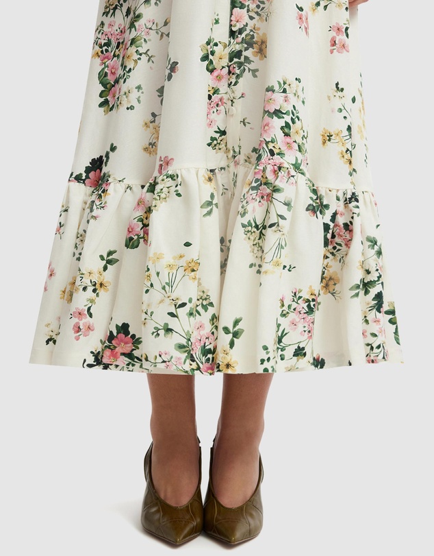 LEO LIN - Becca Short Sleeve Midi Dress