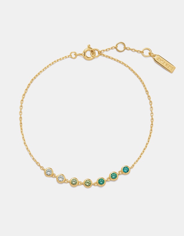 Ania Haie - Gold Green Station Bracelet