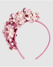 Max Alexander - Pink Flower Fascinator Headband