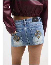 Neon Hart - Republic Denim Mini Skirt