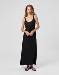 MVN - Pepperwood Cupro Scoop Neck Dress