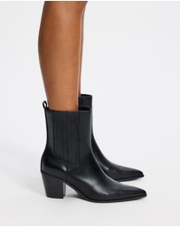Atmos&Here - Juno Cowboy Ankle Boots