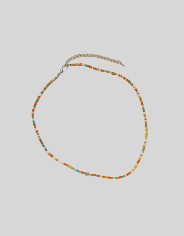 KAJA Clothing - Rainbow Glass Rice Bead Necklace-2pc