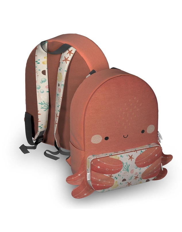 Sassi Meal - A4 Junior Cotton Backpack Slurpy The Octopus
