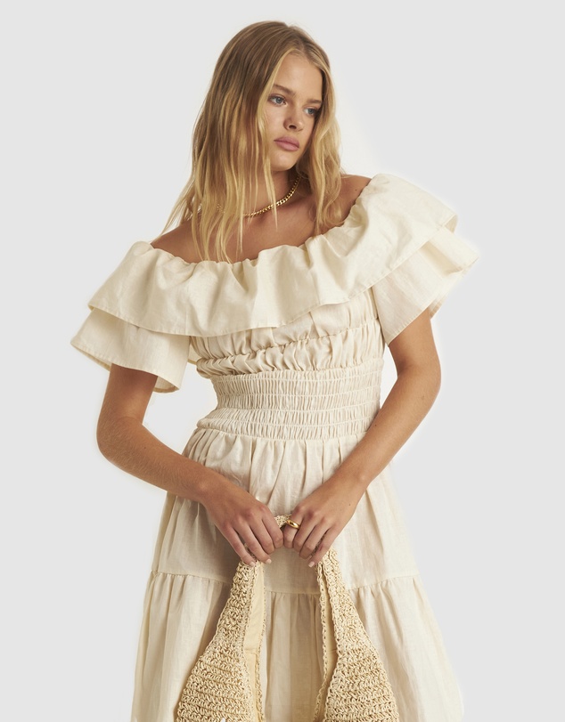 Zerafima - Helena Shoulder Frill Dress