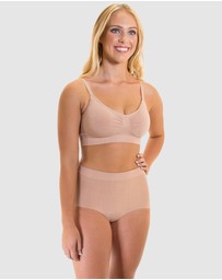 B Free Intimate Apparel - Wire-free Bamboo Padded Bra (B-C-D-DD-E-F-G-H) Cup