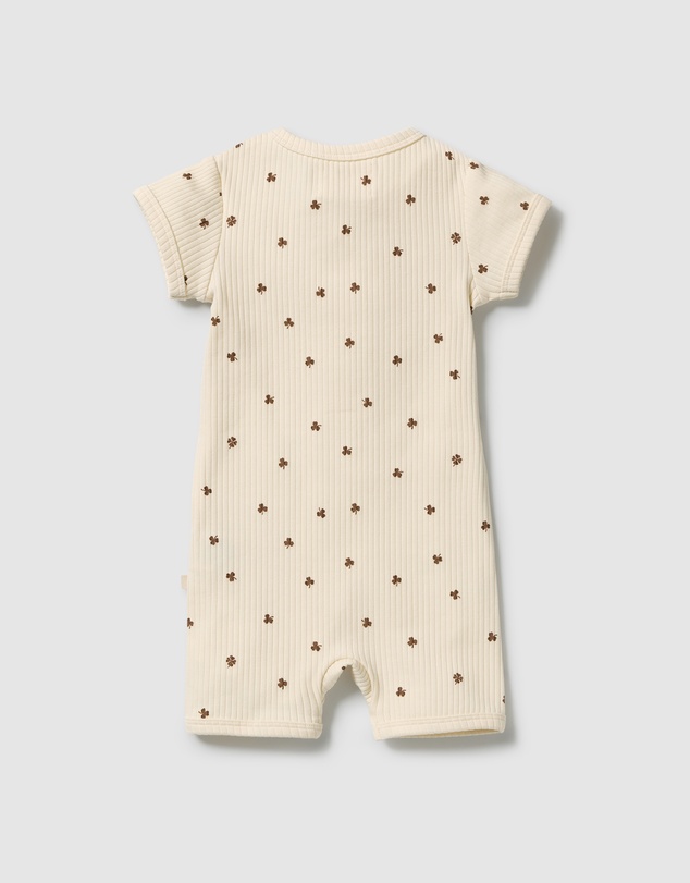 Wilson & Frenchy - My Lucky Charm Organic Boyleg Zipsuit - Babies