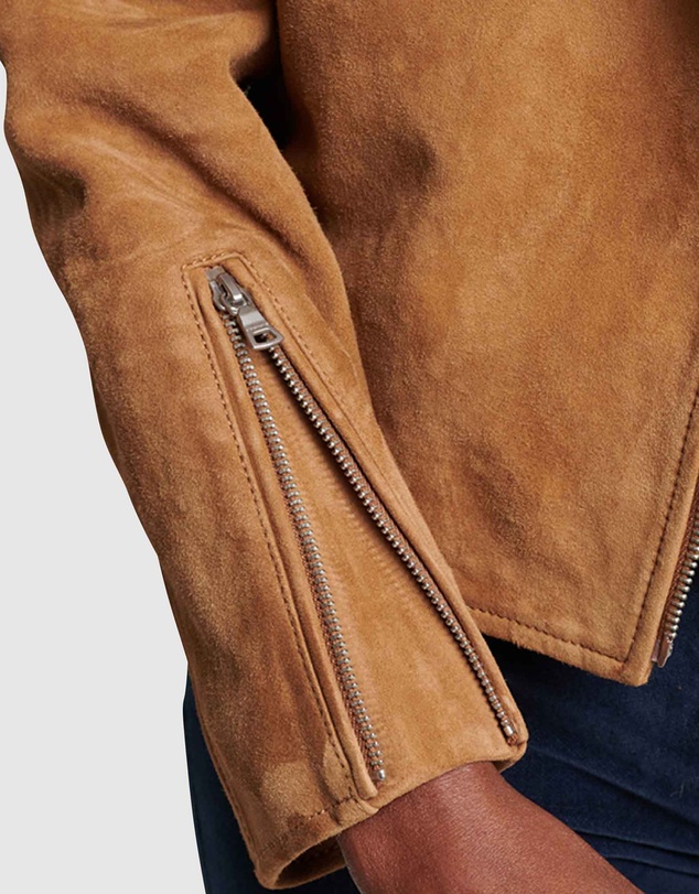 Superdry - Suede Biker Jacket