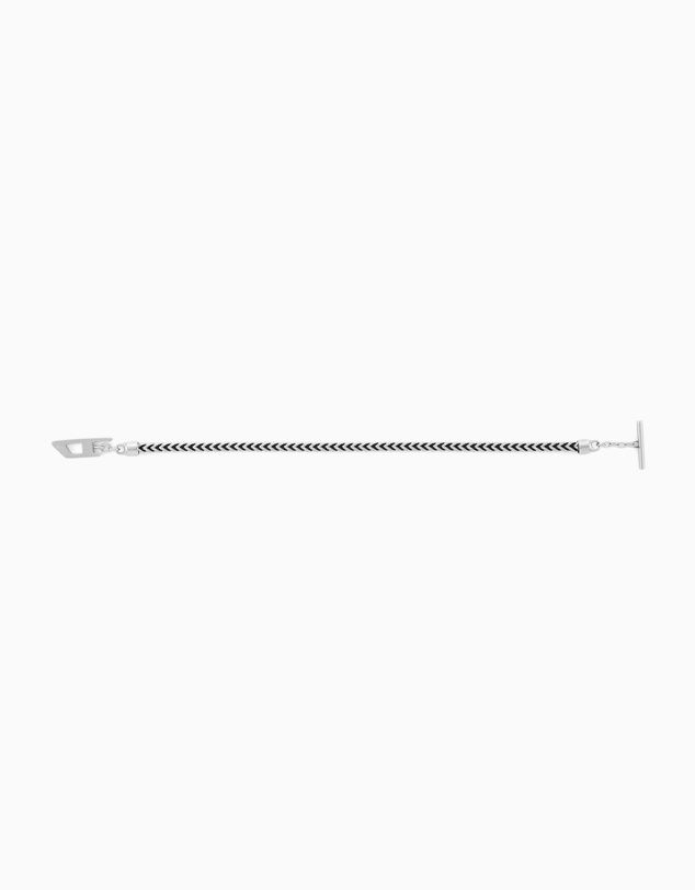 Diesel - D Logo Silver Tone Bracelet