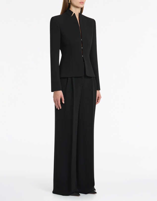Carla Zampatti - Black Crepe Fitted Jacket