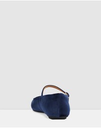 Rollie - Mary Jane Velvet Flat
