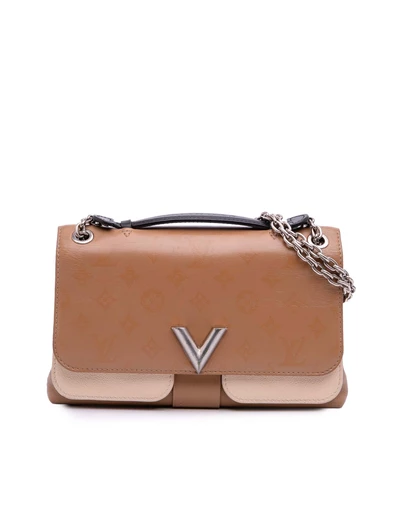 Pre-Loved by Azura Reborn - Pre-Loved Monogram Cuir Plume Ecume Very Chain Satchel