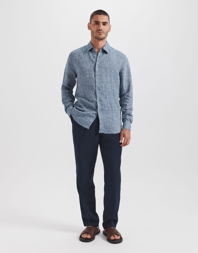 SABA - Anderson Classic Yarn Dyed Linen Shirt