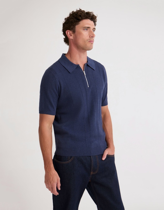 Oxford - Remy Zip Neck Polo