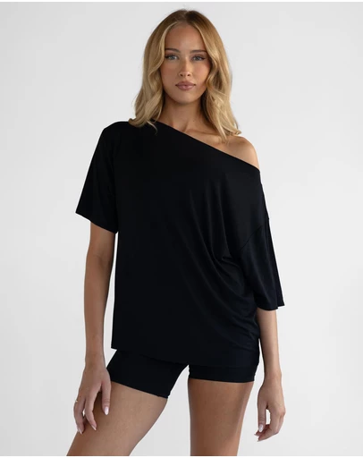 Leelo Active - Off Shoulder Bamboo T-Shirt
