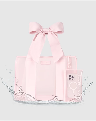 Case-Mate - Case-Mate Ballet Pink Bow Tote w/ Phone Pouch