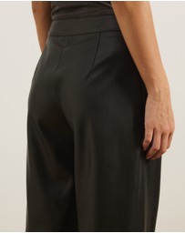 Atmos&Here - Elvi Wide Leg PU Pants