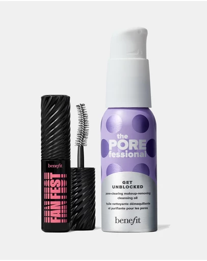 Benefit Cosmetics - Lash, Cleanse, Go Mini Mascara & Cleansing Oil Set