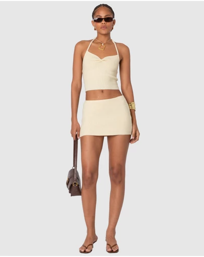 EDIKTED - Fiona Knit Mini Skirt
