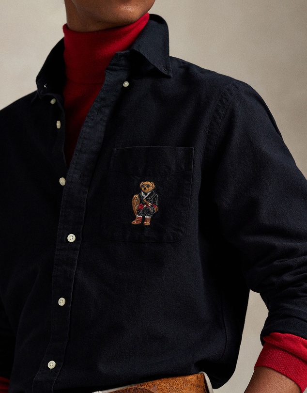 Polo Ralph Lauren - Custom Fit Polo Bear Oxford Shirt - ICONIC EXCLUSIVE