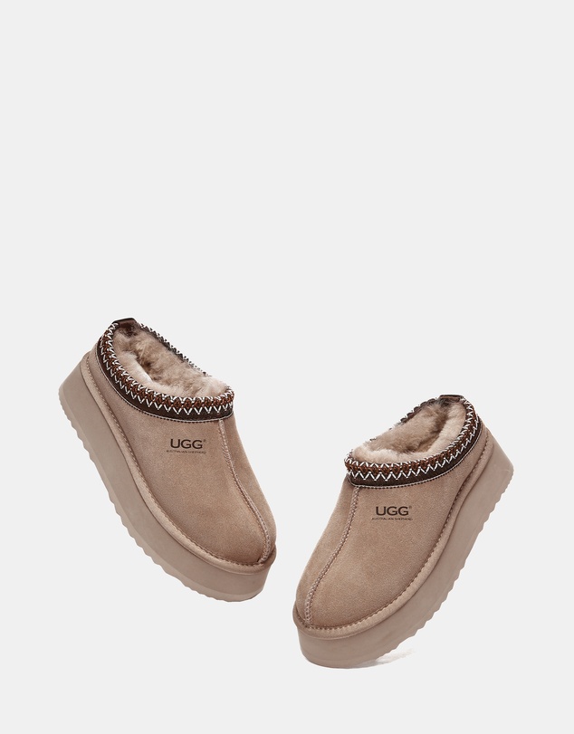 EVERAU - Australian Shepherd Ugg Ventus Platform Cow Suede Upper House Shoes