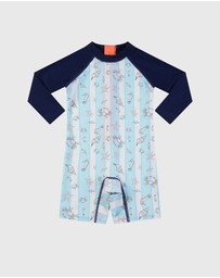Aqua Blu Kids - Mariner Long Sleeve Sunsuit - Babies