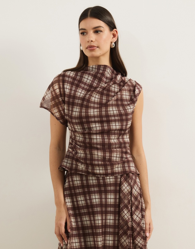 Atmos&Here - Jessica Asymmetrical Printed Top
