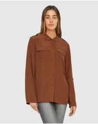 Belle & Bloom - Eclipse Rolled Sleeve Blouse