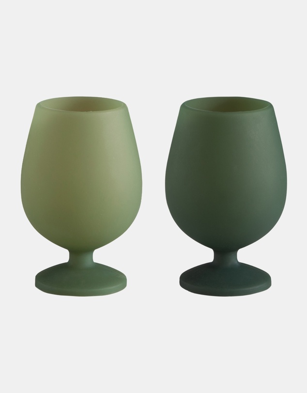 porter green - stemm | silicone unbreakable wine glasses