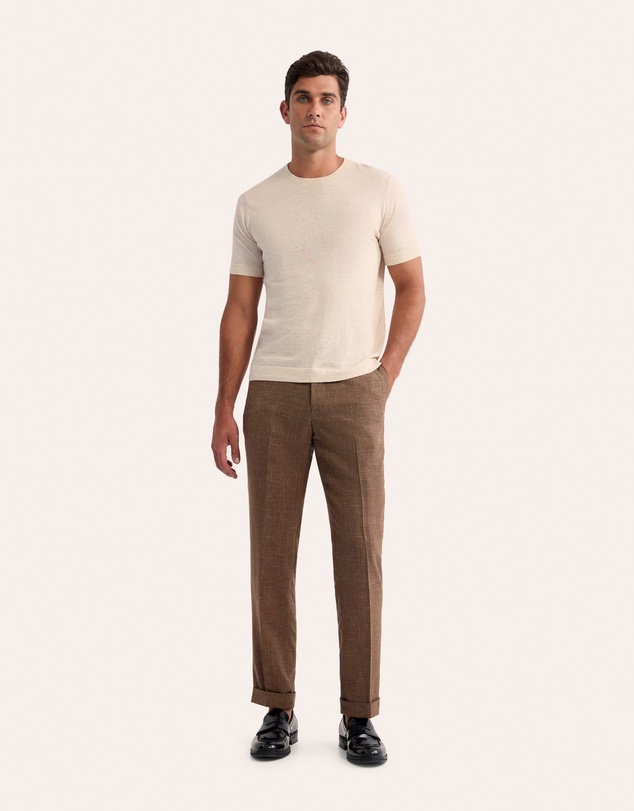 Oxford - Theodore Crew Neck Knitted T-Shirt