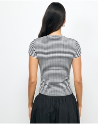 AERE - Aeliana Gingham Top