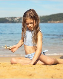 Aqua Blu Kids - Stepping Stones Halter Neck Bikini Set - Kids