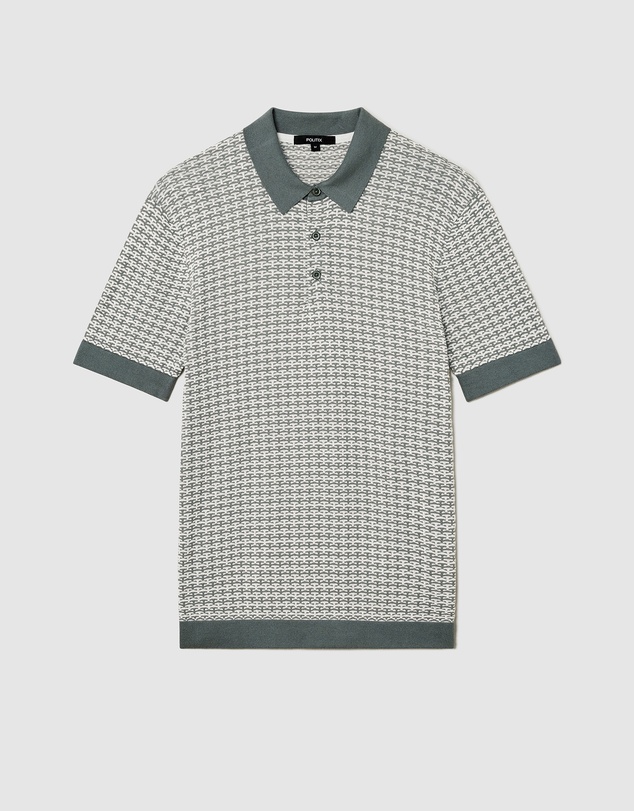 Politix - Orlando Two-tone Short Sleeve Polo Knit