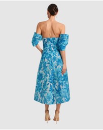 Romance by Honey and Beau - Seanna Off Shoulder Midi Dress