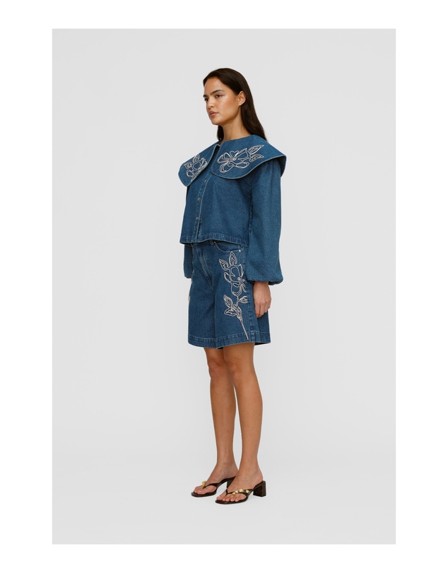 The Wolf Gang - Wynn Denim Blouse - Bluestone
