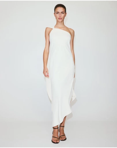 M.N.G - Asymmetrical Dress with Scarf