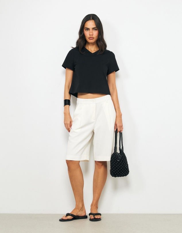 AERE - Cotton V-Neck T-Shirt