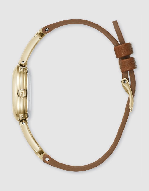 Furla - Furla Arco Chain - Gold Tone & Brown