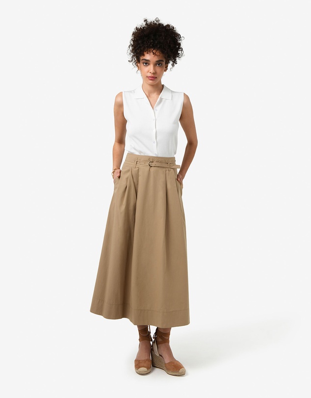Forcast - Willow Cotton Belted Skirt