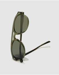 Hawkers Co - HAWKERS - Polarized Green Alligator DIVER Sunglasses for Men and Women UV400