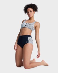Roxy - Womens Pro Surf Mid Waist Classic Bikini Bottom