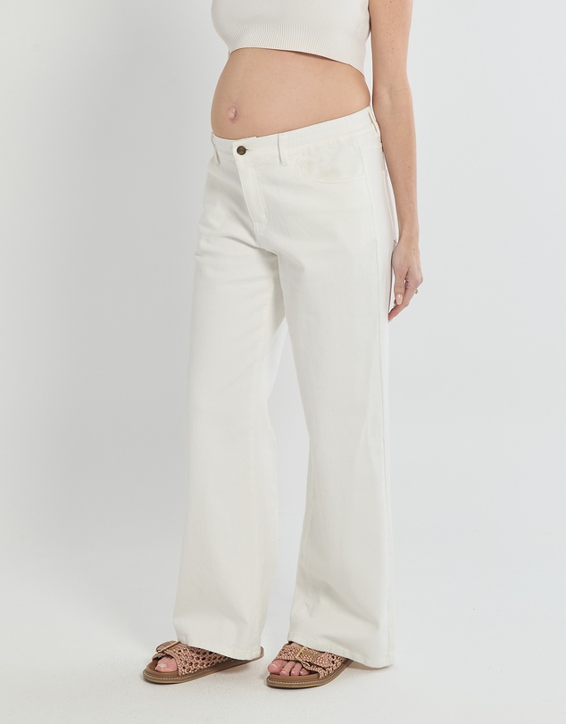 Soon Maternity - Relaxed Wide Leg Jeans